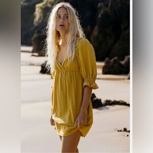 Billabong Mustard Yellow Dress M